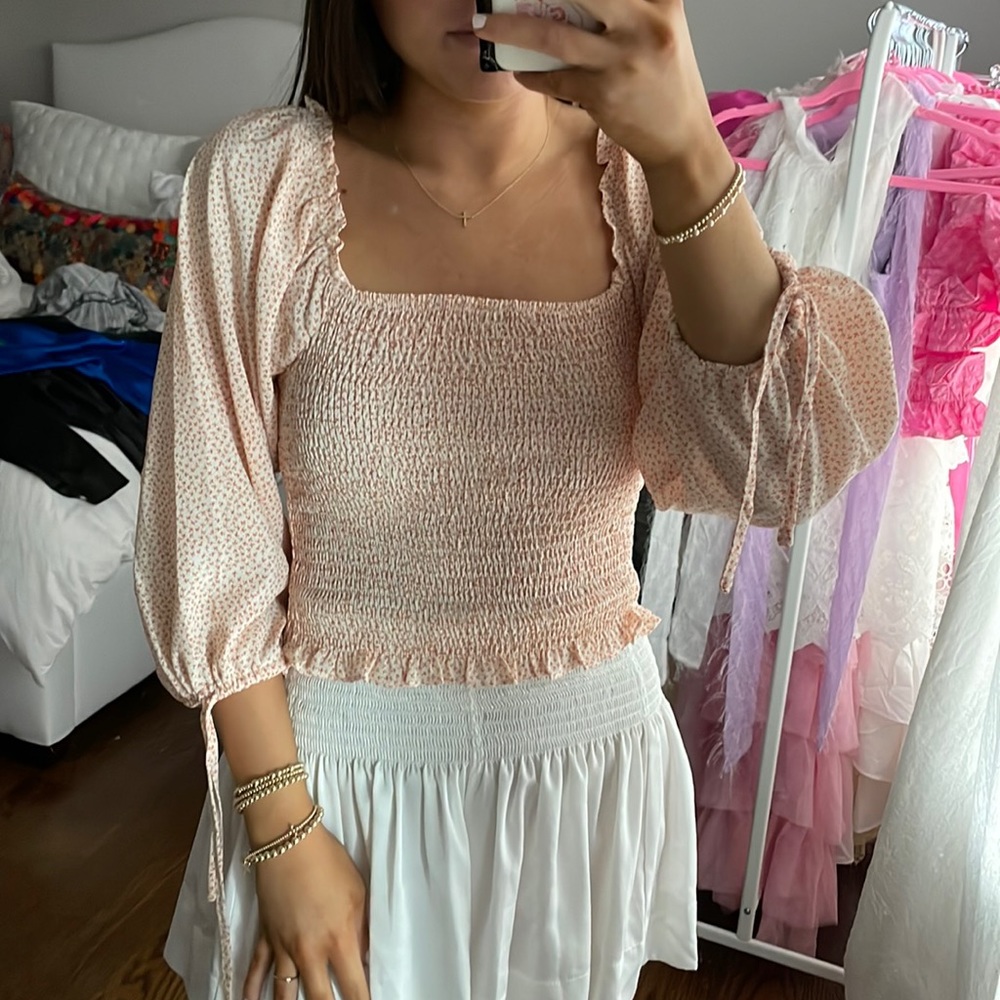 Princess Polly Ruched Floral Crop Top
